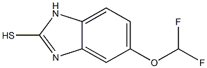 2-mercapto-5-difluoromethoxy-1H-benzimidazole 구조식 이미지