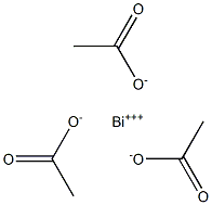 Bismuth(III) triacetate 구조식 이미지