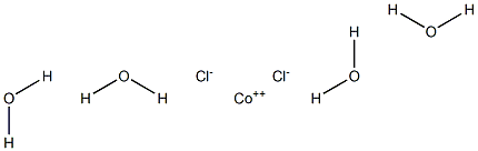 Cobalt(II) chloride tetrahydrate 구조식 이미지