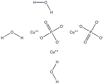 Copper(II) orthophosphate trihydrate Structure