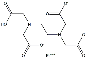 Erbium(III) hydrogen EDTA 구조식 이미지