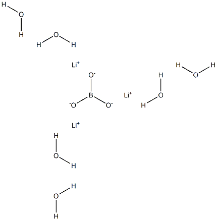 Lithium orthoborate hexahydrate 구조식 이미지