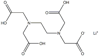Lithium trihydrogen EDTA Structure