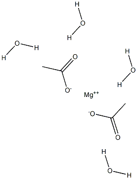 Magnesium acetate tetrahydrate Structure