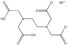 Nickel dihydrogen EDTA 구조식 이미지