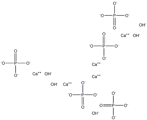 Pentacalcium hydroxide phosphate 구조식 이미지