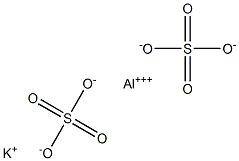 Potassium aluminum sulfate 구조식 이미지