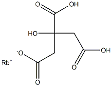Rubidium dihydrogen citrate Structure