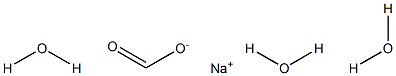 Sodium formate trihydrate Structure