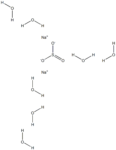 Sodium sulfite heptahydrate Structure