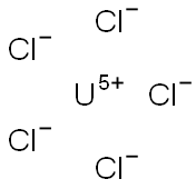 Uranium(V) chloride 구조식 이미지