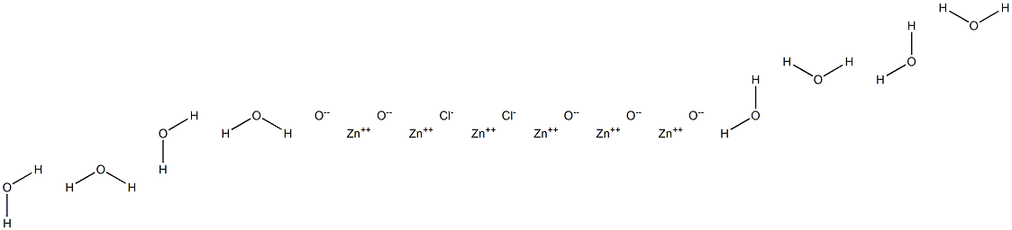 Zinc dichloride pentoxide octahydrate 구조식 이미지