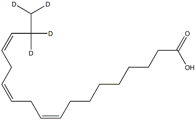 Linolenic Acid-17,17,18,18-D4 Structure