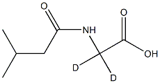 N-Isovalerylglycine-2,2-D2 Structure