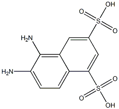 1,2-diaminonaphthalene-5,7-disulfonic acid Structure