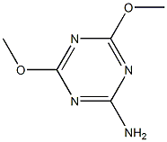 2-amino-4,6-dimethoxy-1,3,5-triazine 구조식 이미지