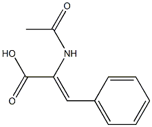 2-acetamido-3-phenylacrylic acid 구조식 이미지