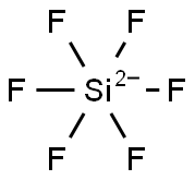 Hexafluorosilicate 구조식 이미지