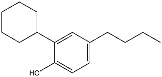 P-n-butylcyclohexylphenol Structure