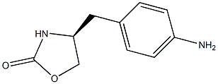 (S)-4-(4-Aminobenzyl)-1,3-oxazolidone-2 구조식 이미지