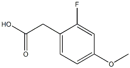 2-fluoro-4-methoxyphenylacetic acid 구조식 이미지