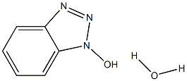 1-hydroxybenzotriazole monohydrate 구조식 이미지