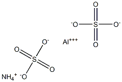 Ammonium aluminum sulfate crystal Structure