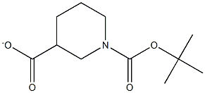 N-BOC-piperidine-3-carboxylate Structure