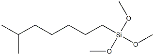 Isooctyltrimethoxysilane 구조식 이미지