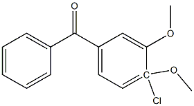 4-chloro-(3,4-dimethoxy)-benzophenone 구조식 이미지