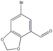 5-bromo-2-3-methylenedioxybenzaldehyde 구조식 이미지