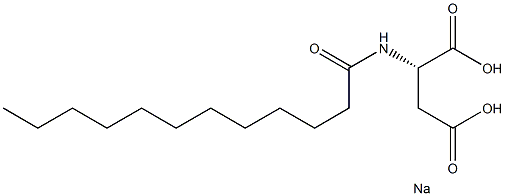 Lauroyl-L-aspartate sodium 구조식 이미지