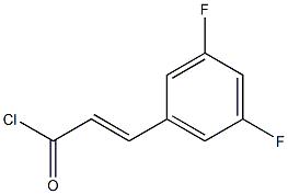 3,5-difluorocinnamic acid chloride 구조식 이미지