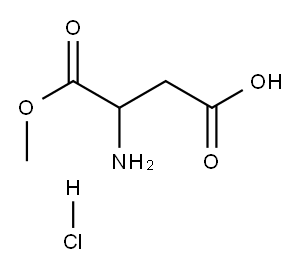 DL-aspartate methyl ester hydrochloride 구조식 이미지