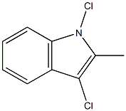 1,3-dichloro-2-methylindole 구조식 이미지
