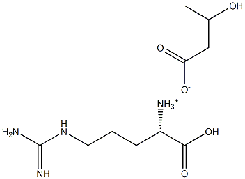 3-hydroxybutyrate arginine salt 구조식 이미지