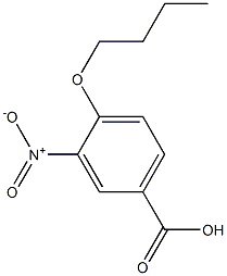 4-butoxy-3-nitrobenzoic acid 구조식 이미지
