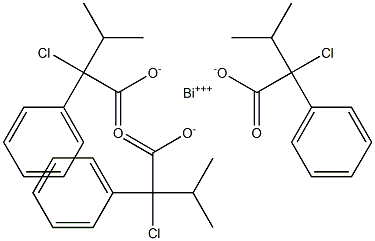Bismuth-isopropyl chlorophenylacetic acid 구조식 이미지