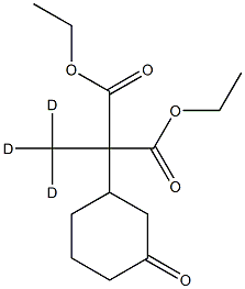 a-(Methyl-d3)-3-oxo-cyclohexanemalonic Acid Diethyl Ester 구조식 이미지
