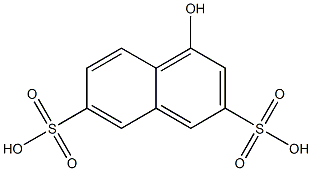 1-NAPTHOL-3,6-DISULPHONICACID 구조식 이미지