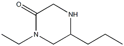 1-ETHYL-5-PROPYLPIPERAZIN-2-ONE 구조식 이미지