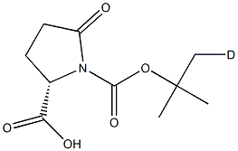 1-BOC-D - Pyrroglutamic acid Structure