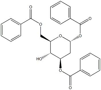 1,3,6-Tri-O-benzoyl-2-deoxy-a-D-glucopyranoside Structure