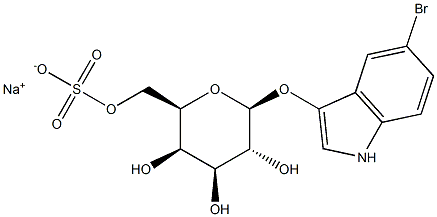 5-Bromo-3-indolyl-b-D-galactopyranoside-6-sulfatesodiumsalt 구조식 이미지
