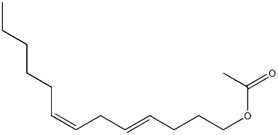 TRANS,CIS-4,7-TRIDECADIENYL ACETATE Structure