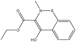 2-methyl-4-hydroxy-2H-benzothiazine-3-carboxylic acid ethyl ester Structure