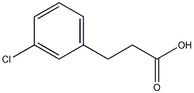 3-chlorophenylpropionic acid Structure