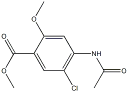 4-Acetylamino-5-chloro-2-methoxy benzoic acid methyl ester (for metoclopramide Hcl) 구조식 이미지