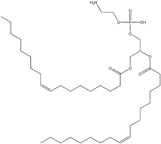 2-aminoethoxy-[2,3-bis[[(Z)-octadec-9-enoyl]oxy]propoxy]phosphinic acid Structure