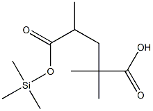 4,4-Dimethyl mono-methylglutarate, trimethylsilyl ester Structure